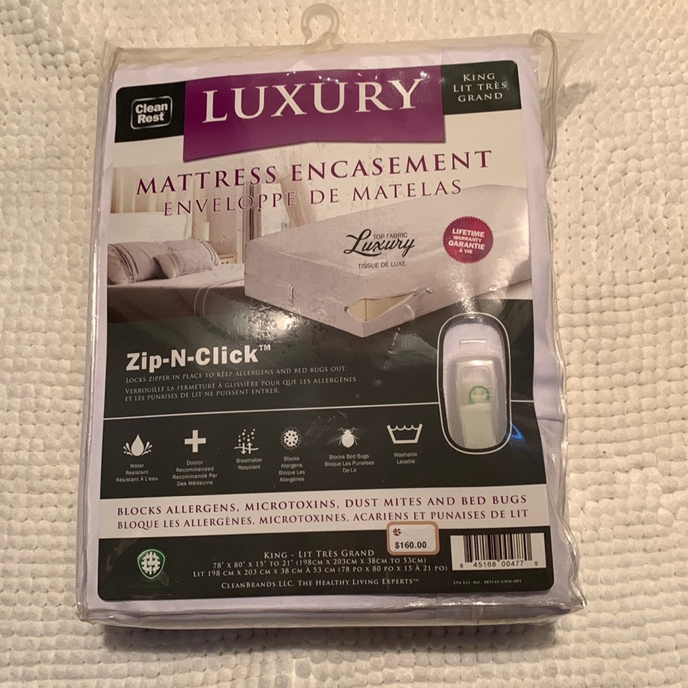 Clean Rest King mattress encasement